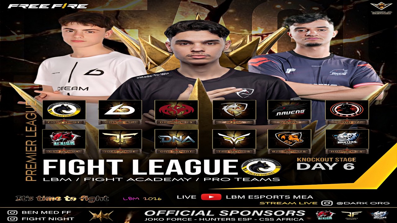 𝐅𝐈𝐆𝐇𝐓 𝐋𝐄𝐀𝐆𝐔𝐄 /// ᴘʀᴏ ᴛᴇᴀᴍꜱ   PREMIER LEAGUE  SATGE DAY 6