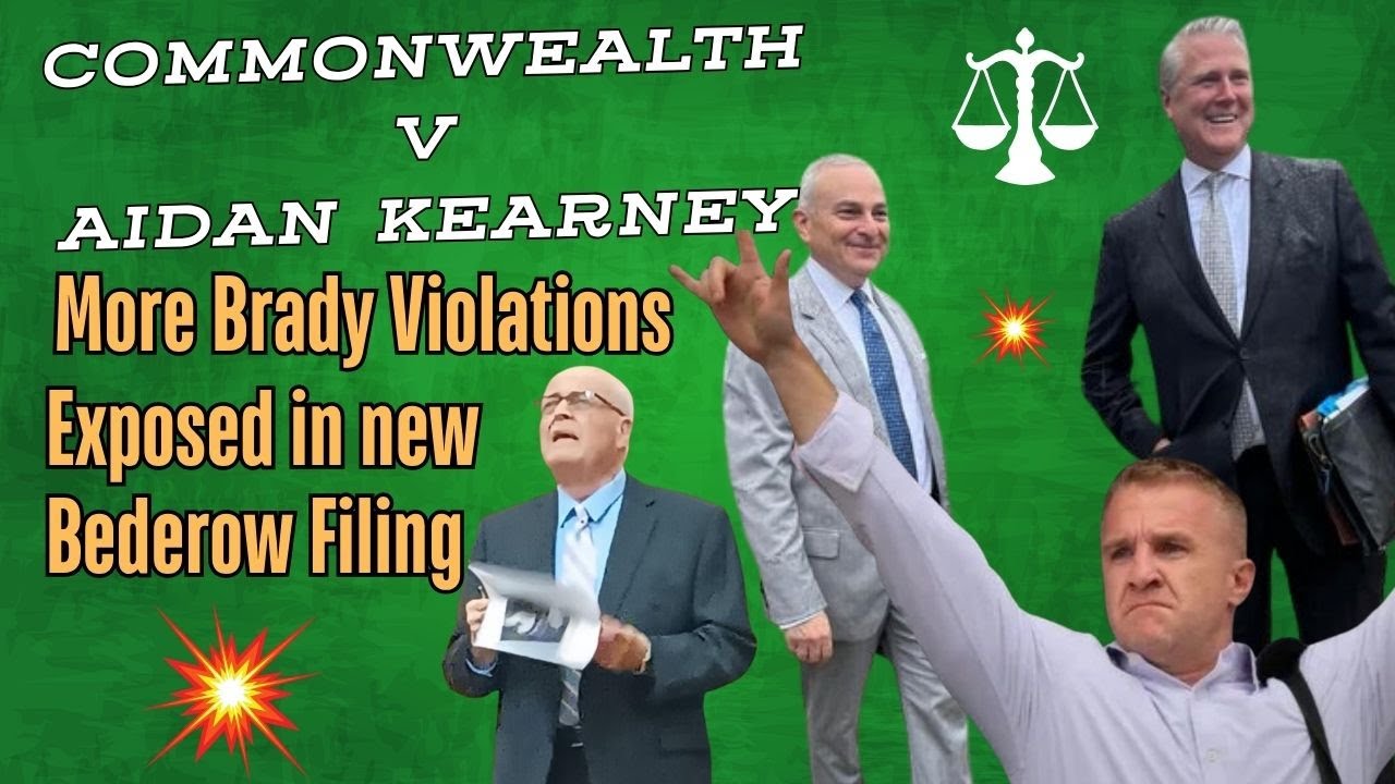 Aidan Kearney aka Turtleboy Bederow Filing Exposes MORE Brady Violations...SIDEBARS freed by Cannone