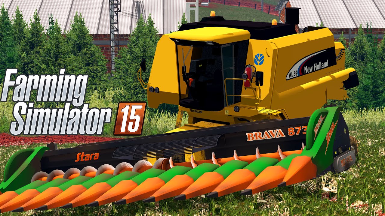 NEW HOLLAND AL59 AUTONIVELANTE NA COLHEITA DO MILHO | Farming Simulator 15