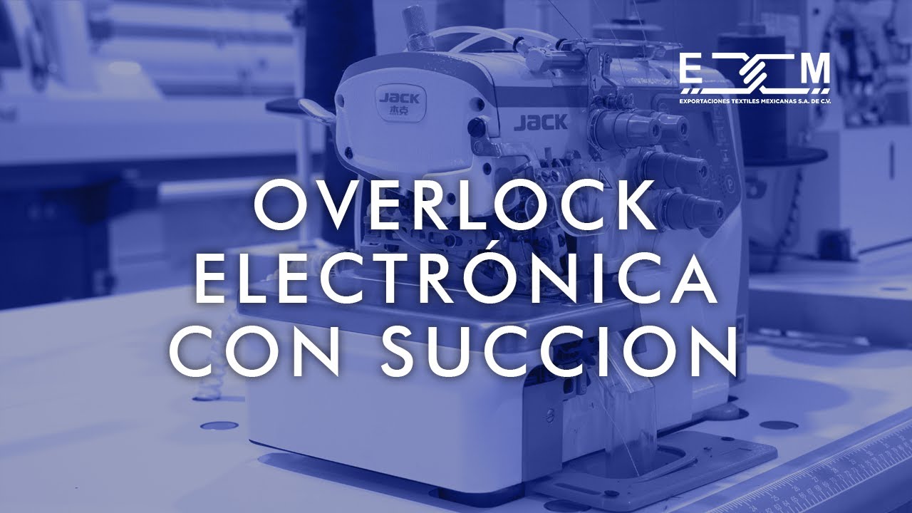 M&aacute;quina Overlock Electr&oacute;nica con Succionador