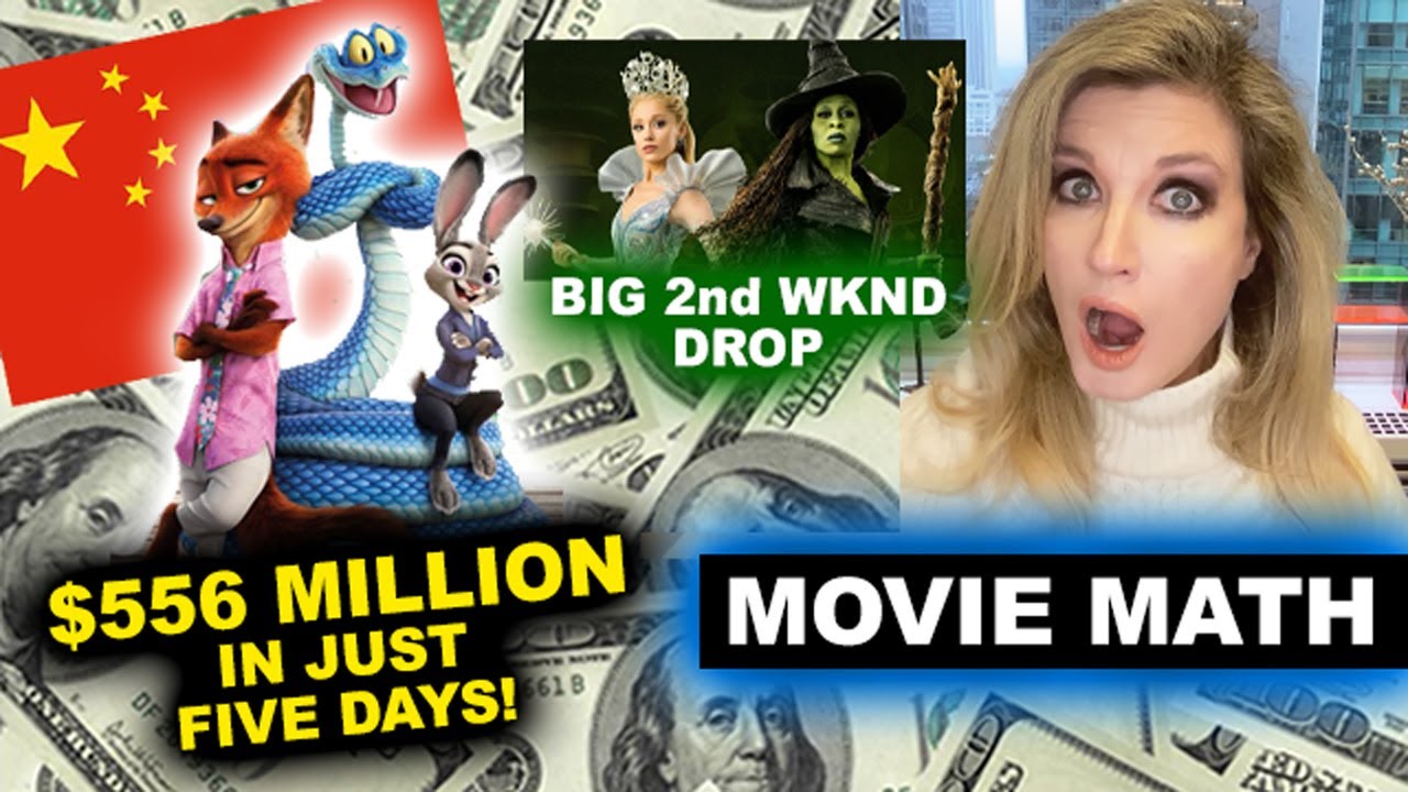 2025 Box Office - Zootopia 2 Opening Weekend China! Wicked For Good 2nd Weekend Drop