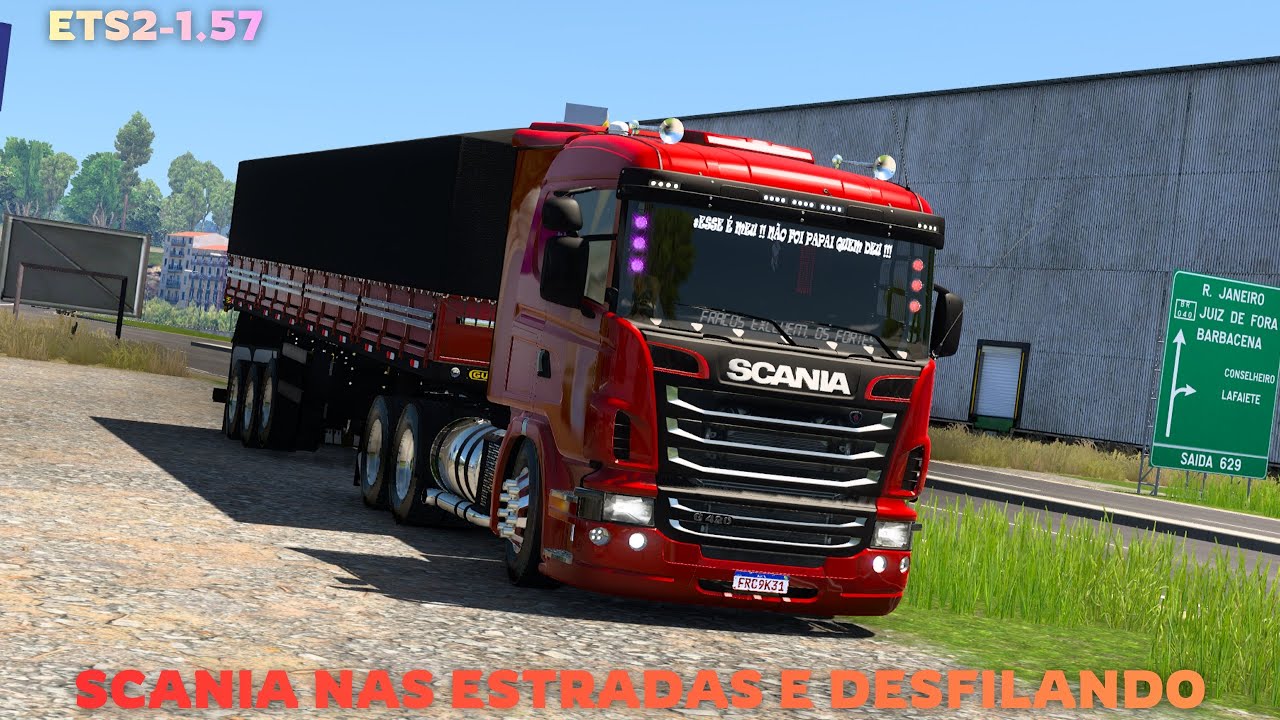 Scania G Desfilando nas Estradas! Euro Truck Simulator 1.57