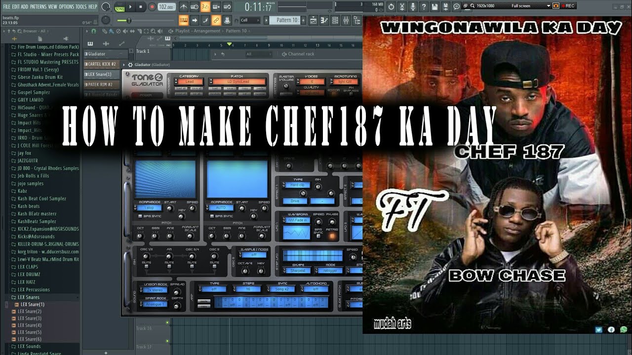 HOW TO MAKE CHEF 187 X BOW CHASE _KA DAY TYPE BEAT(Music Video Tutorial