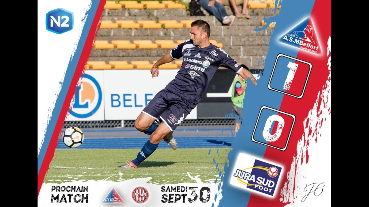 BELFORT JURA SUD FOOT 1 -0 2017 2018 J6 16 SEPTEMBRE 2017