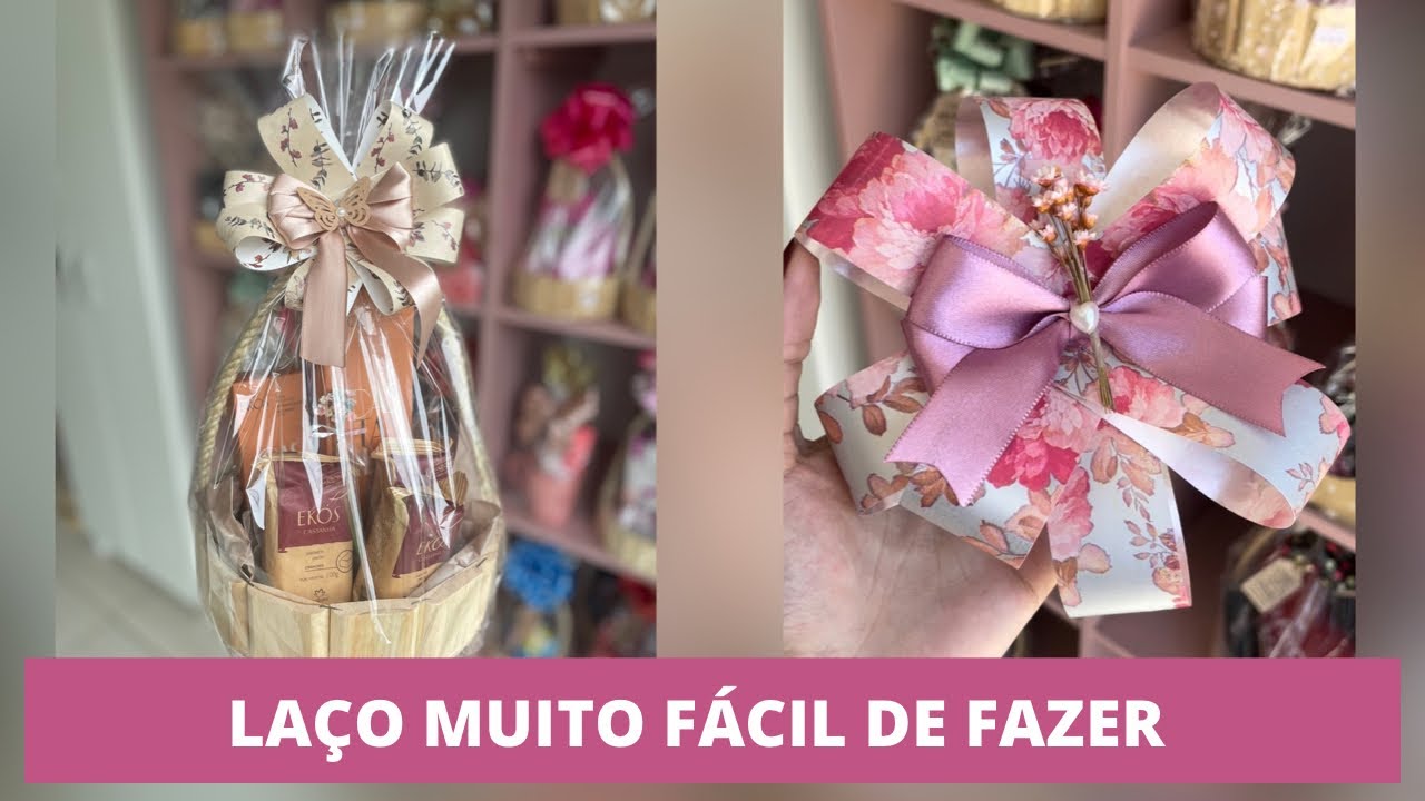LAÇO MUITO RÁPIDO E FÁCIL DE FAZER COM FITA PLÁSTICA