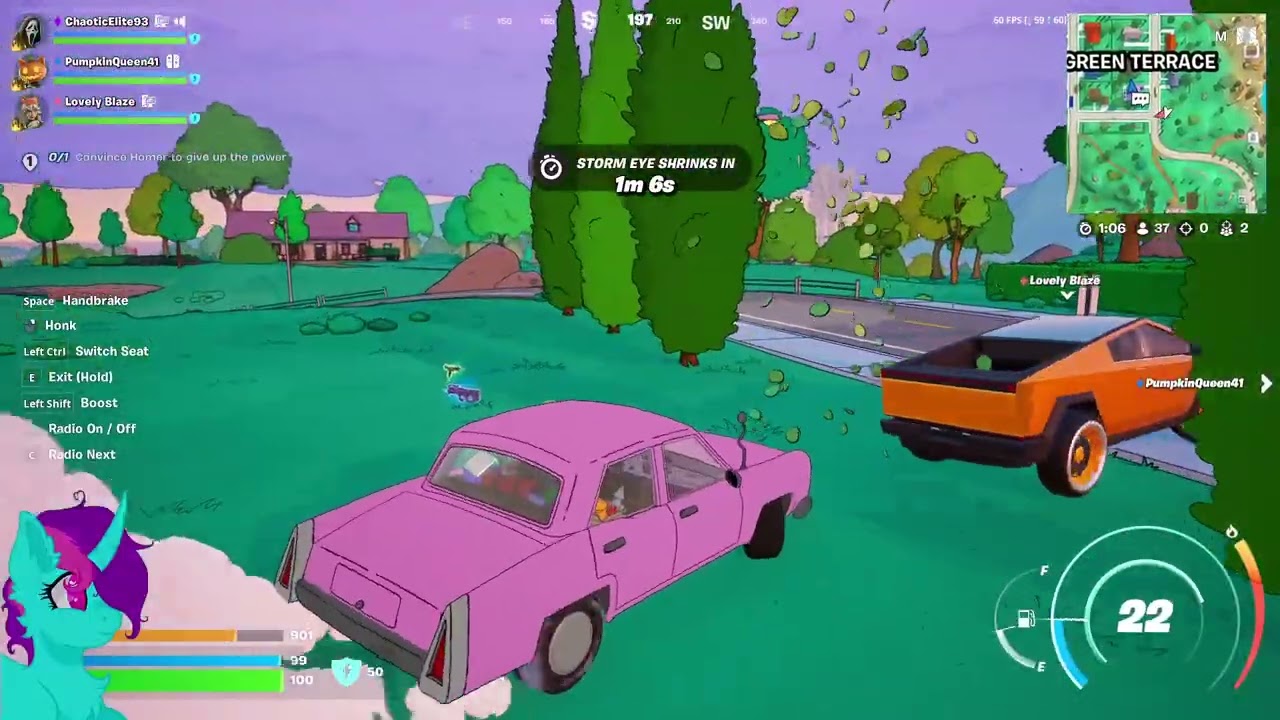 Fortnite wirtth Friends - Simpsons Overhaul Part 3