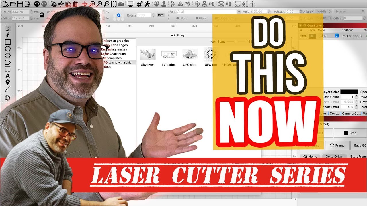 Lightburn Tutorial: Setting up the artwork Library