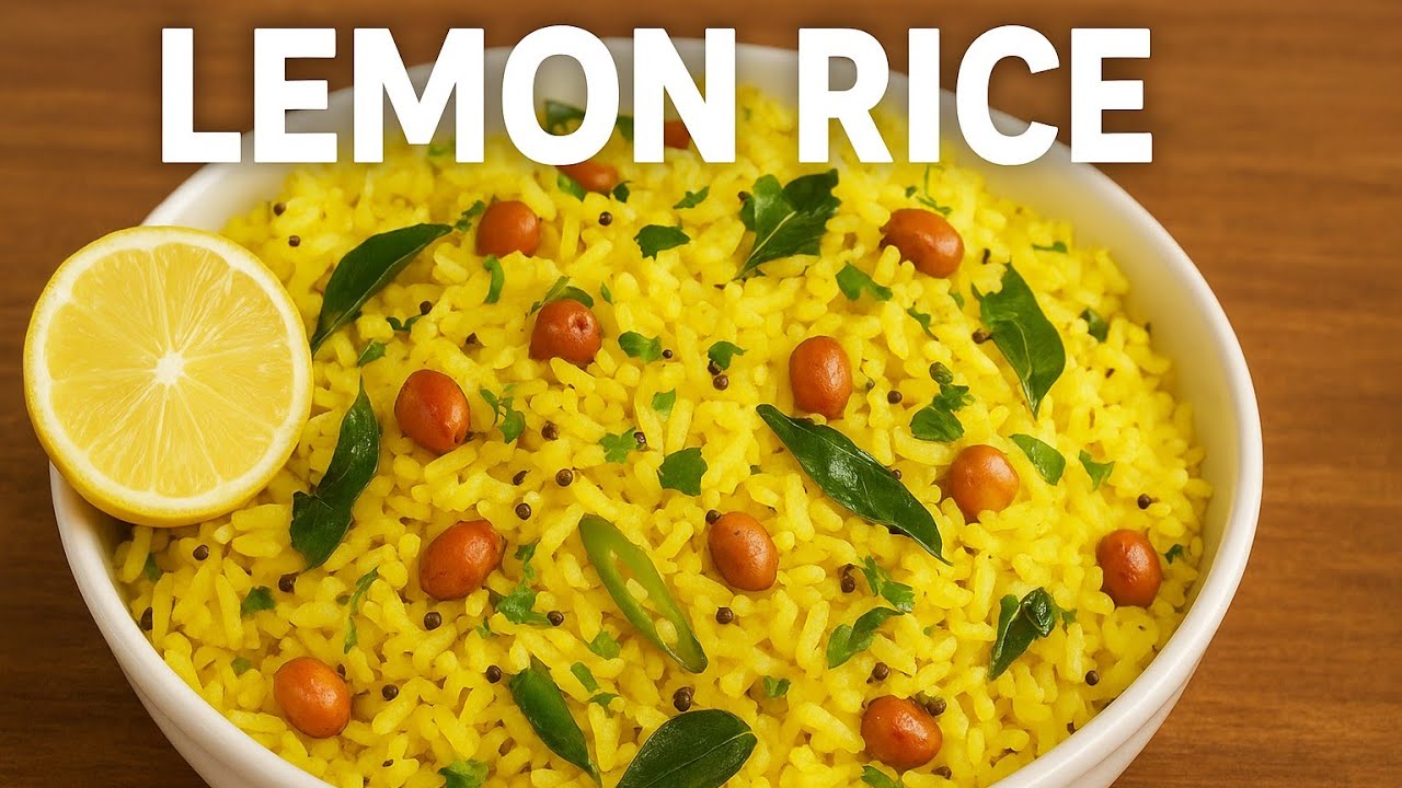 Tangy & Tasty Lemon Rice Recipe🍋 | South Indian Style