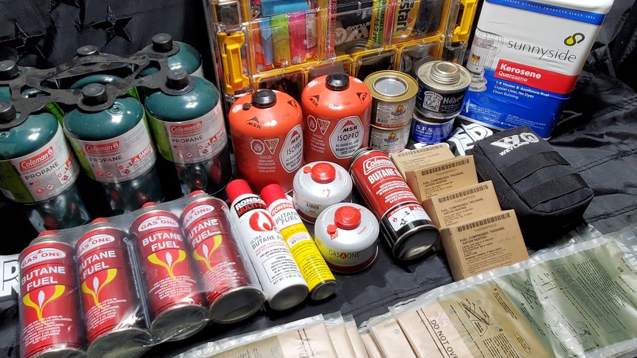 Alternative fuel options for grid down | propane heating and cooking | fire starter kit | shtf fuel