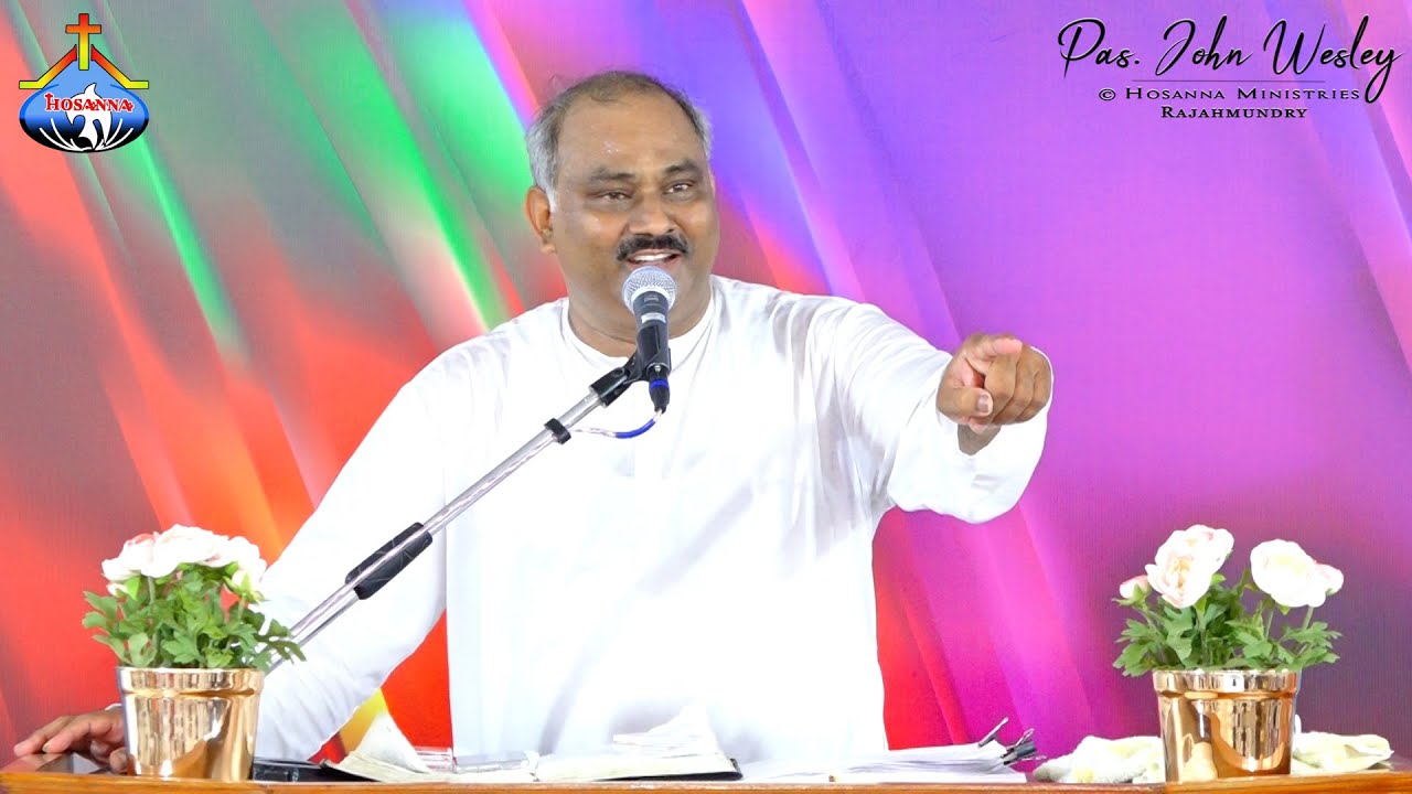 నీ కుడిప్రక్కను యెహోవా నీకు నీడగా ఉండును. అద్భుతమైన వర్తమానం - 𝑷𝒂𝒔.𝑱𝒐𝒉𝒏 𝑾𝒆𝒔𝒍𝒆𝒚 Message 10-10-2021