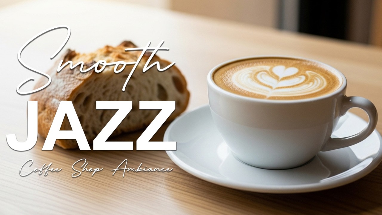 Smooth Jazz 🎶 Coffee Shop Ambiance  Bossa Nova Study Music for Focus & Work