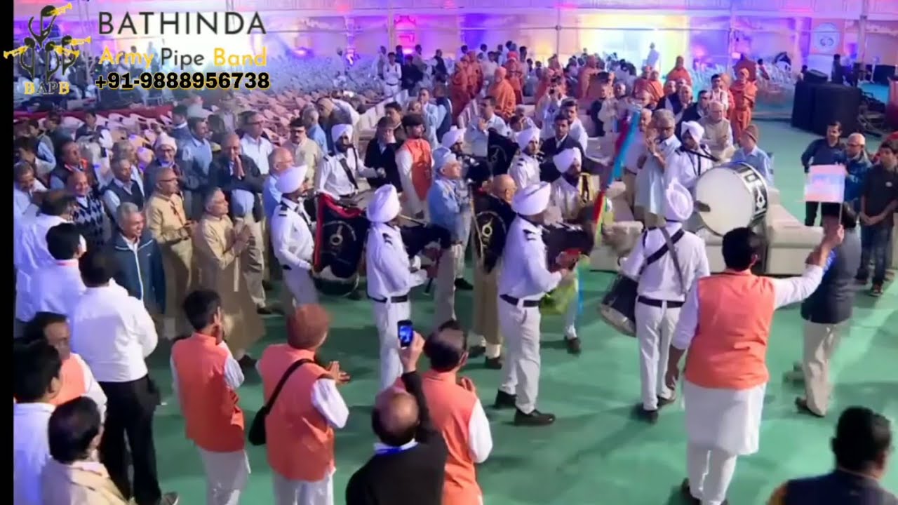 Bathinda Army Pipe Band ®at Sankarda (Vadodara) Bandhubeladi Shatabdi Mahotsav 2018 - Final Sabha