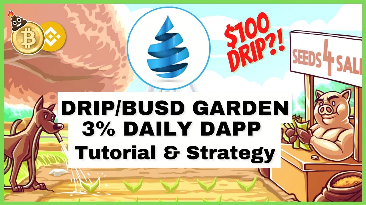 DRIP GARDEN WILL EXPLODE! : 3% Daily on DRIP/BUSD : Tutorial & Strategy