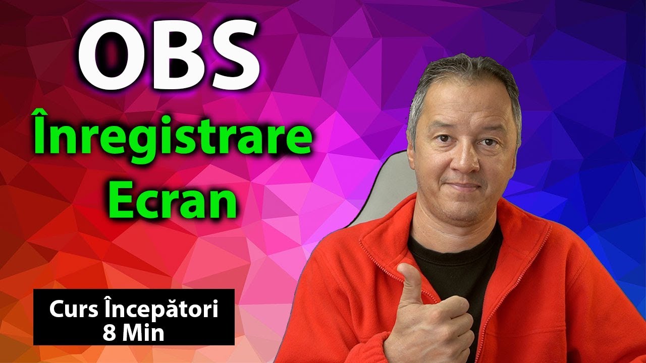 🎥 Cum să înregistrezi ecranul cu OBS Studio | Tutorial pas cu pas pentru începători