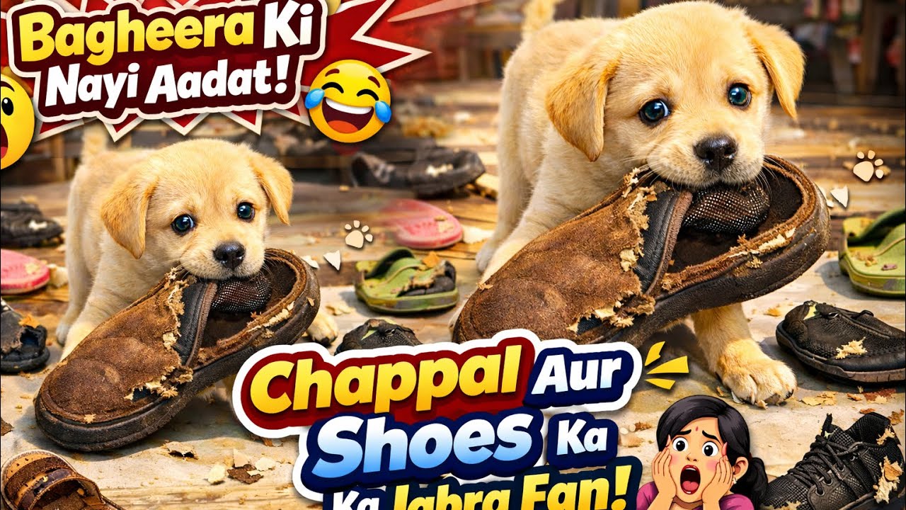 Day 44 - Ghar ke shoes nahi, Bagheera ke toys hai 😭🐶