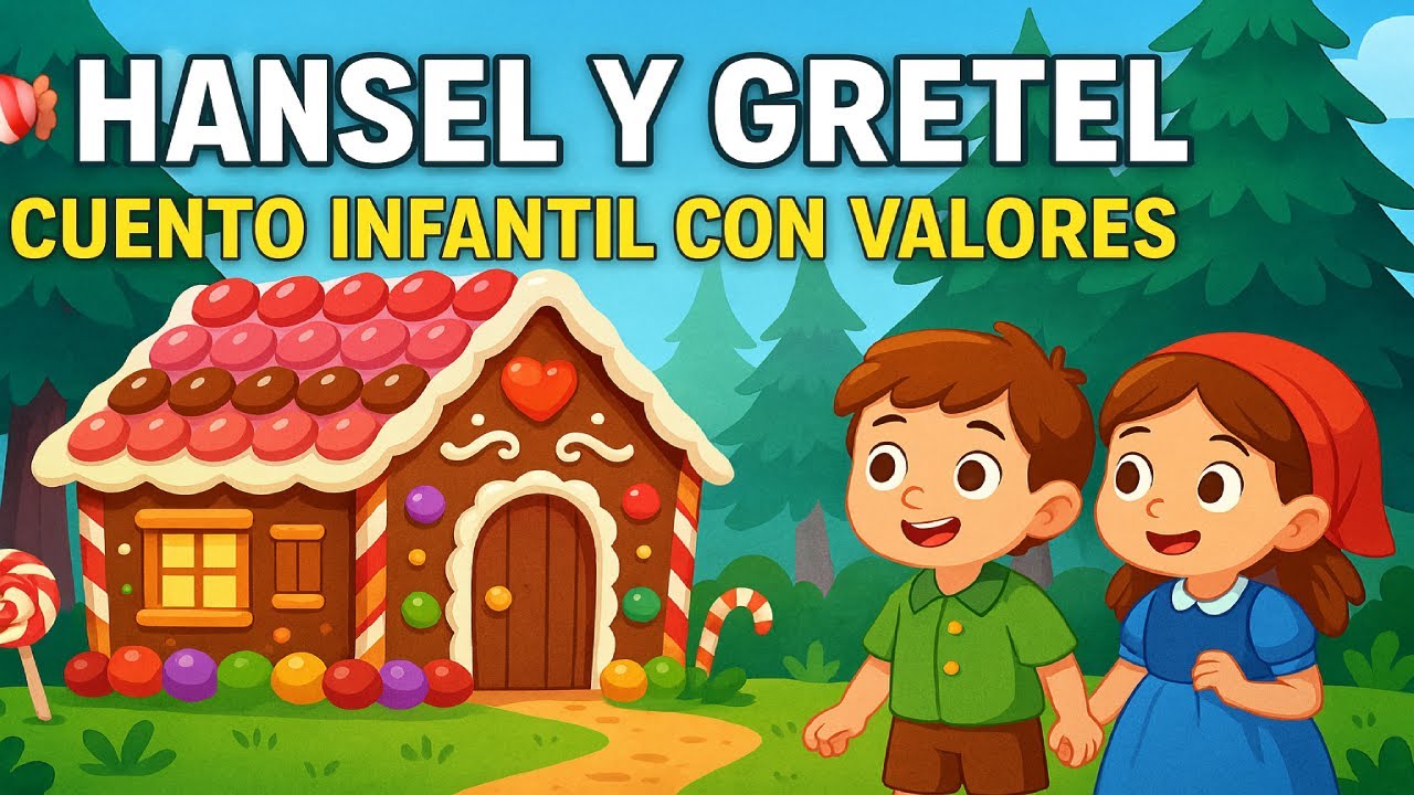 👉 🍬🏠 Hansel y Gretel – Cuento Infantil Clásico Completo con Enseñanza y Valores