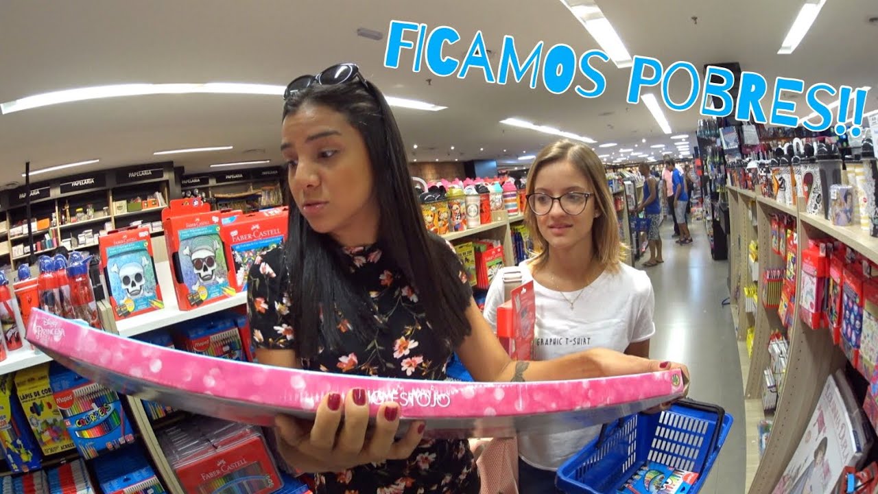 COMPRANDO NOSSO MATERIAL ESCOLAR!!