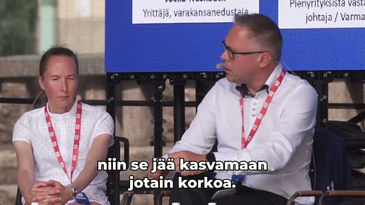 YEL-kriisi ja yrittäjyys, Jocka Träskbäck, SuomiAreena 28.6.2024