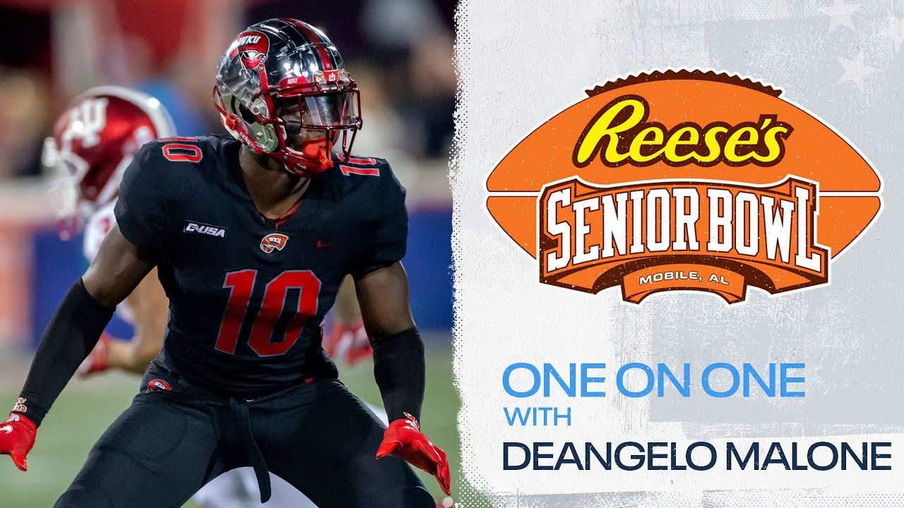 DeAngelo Malone at the Senior Bowl | 1-on-1 Interview