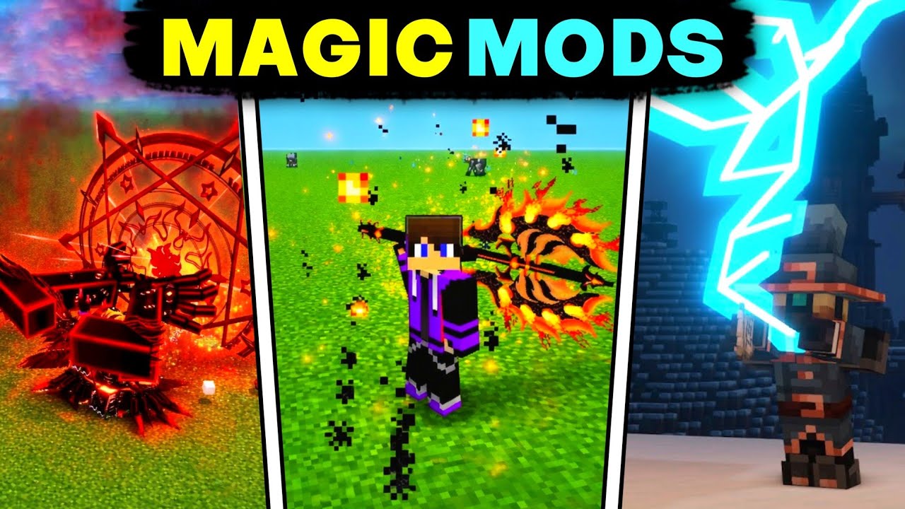 Top 5 Magical Mods For Mcpe (1.21+) || Best Magic Mods For Minecraft pocket Edition 😆