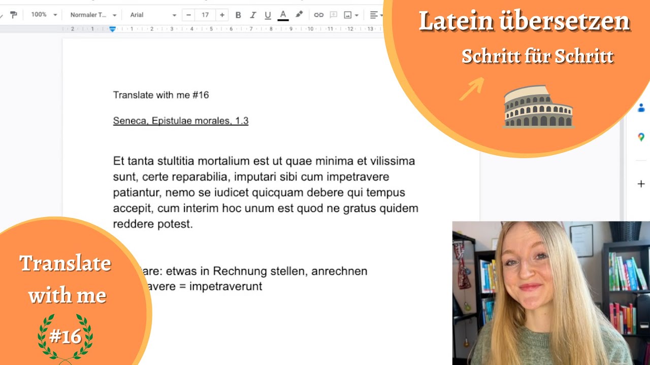 LATEIN übersetzen SCHRITT für SCHRITT: Seneca, Epistel 1,3 // TRANSLATE with ME #16