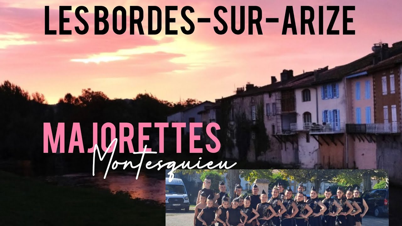 Octobre Rose à Bordes-sur-Arize avec les Majorettes de Montesquieu-Volvestre 