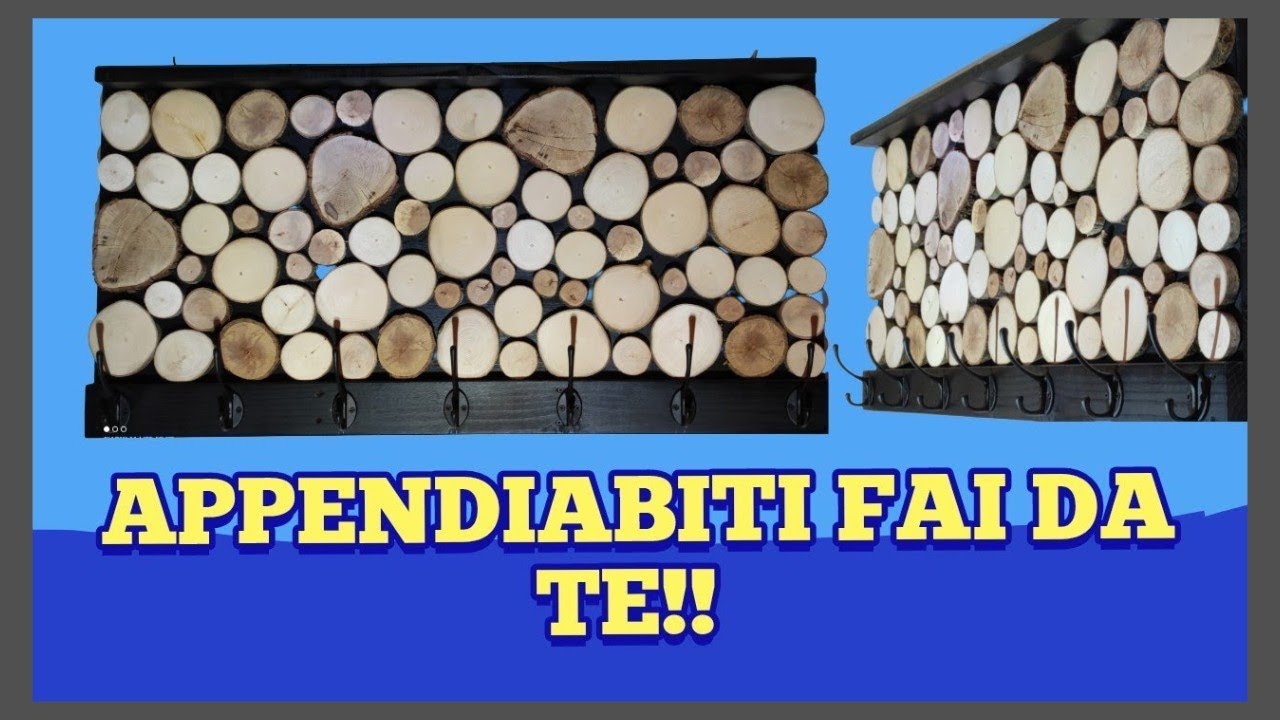 Appendiabiti a parete fai da te