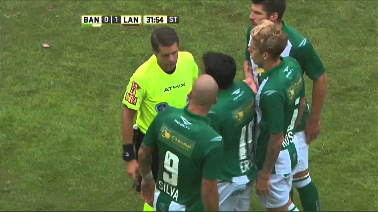 La expulsión de Silva. Banfield 0 - Lanús 1. Fecha 10. Primera División 2016