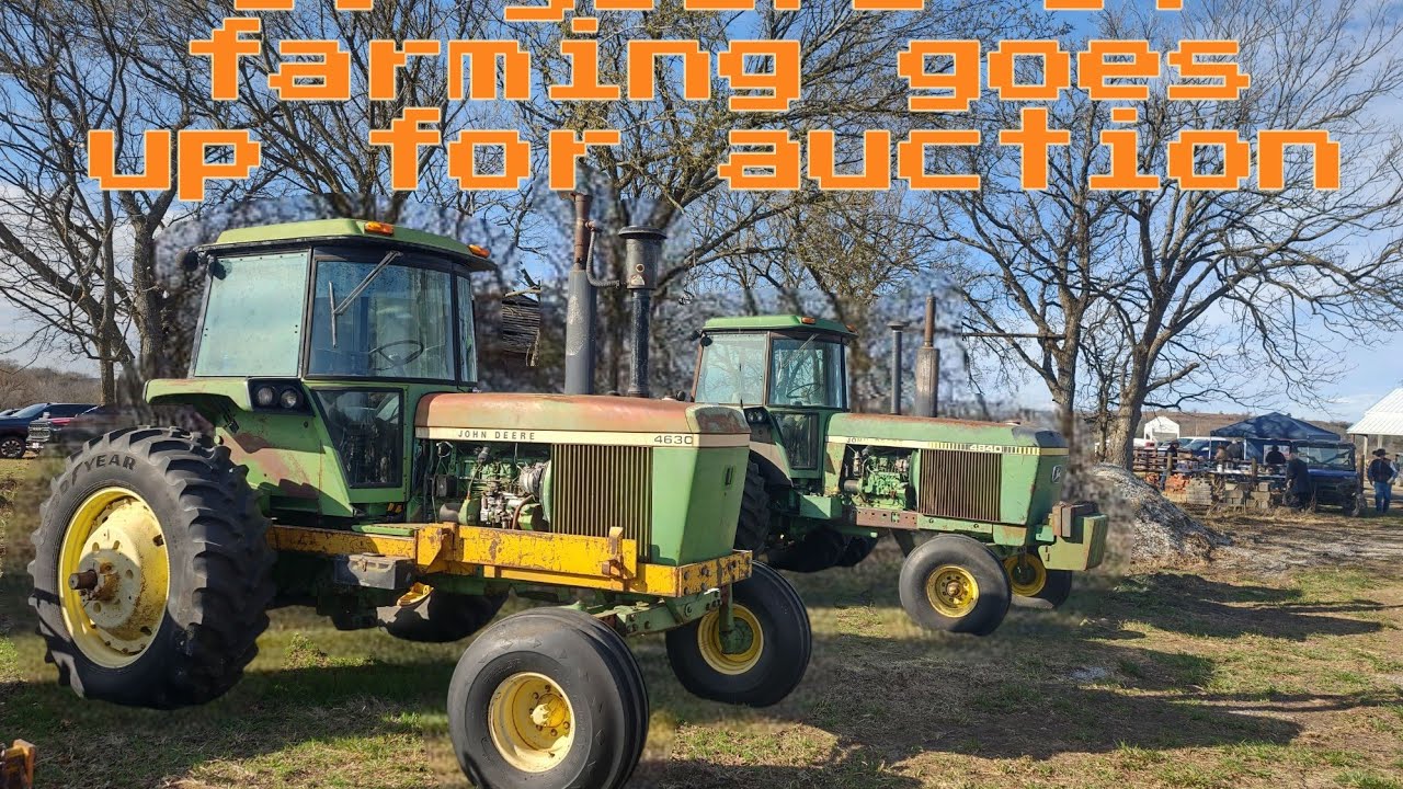 Large Kansas farm auction 50 years of farming goes up for sale trucks tractors and more