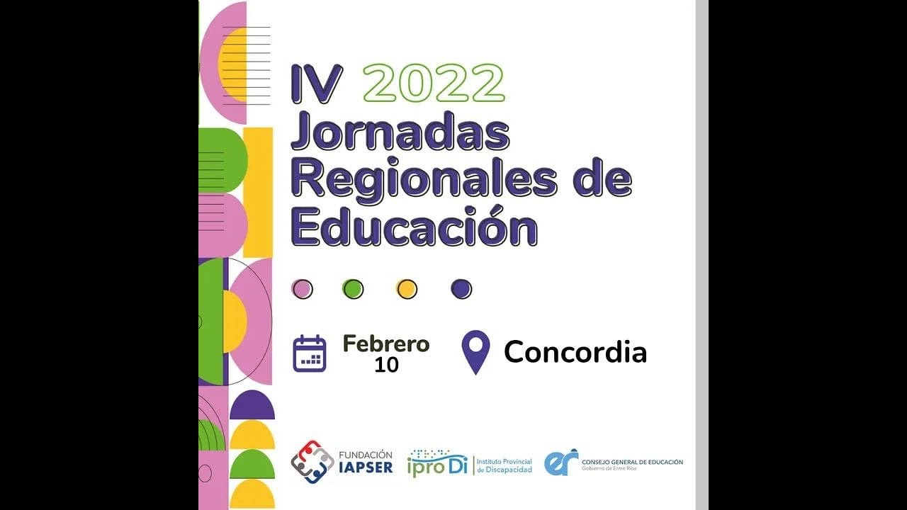 #4JRE IV Jornadas Regionales de Educación | 10 FEB | CONCORDIA