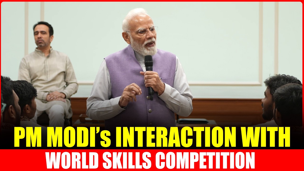 LIVE: PM Narendra Modi's Interaction With World Skills Competition