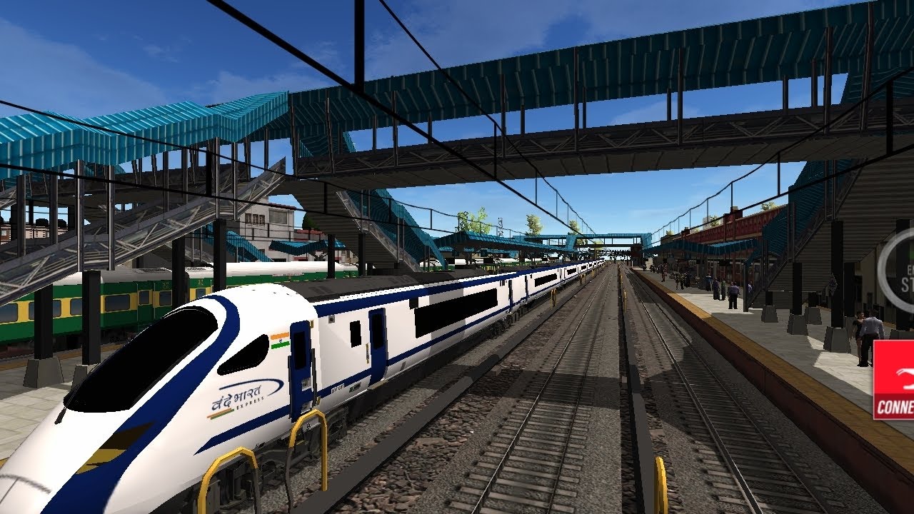 Indian Train Simulator Gameplay Vande Bharat express #train #railway 