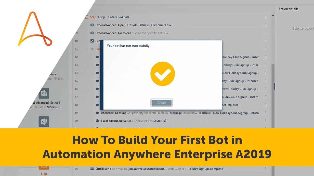 How to Build Your First Bot in Automation Anywhere Enterprise A2019