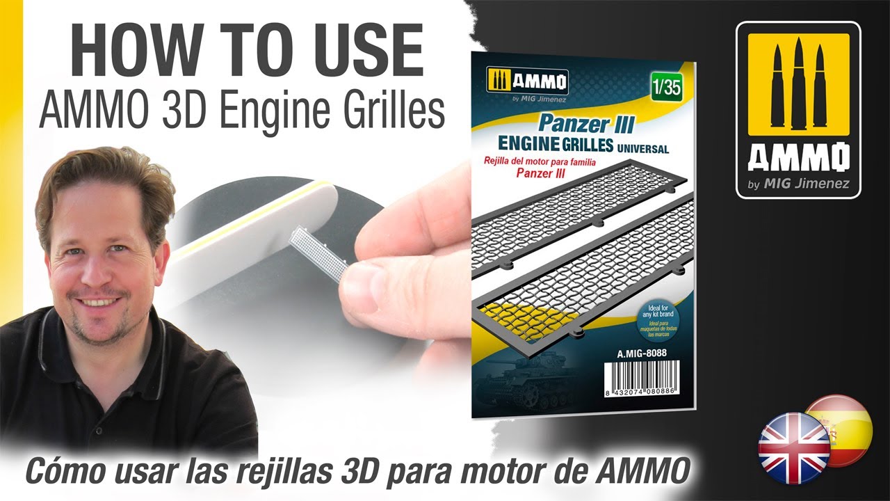 How To Use AMMO 3D Engine Grilles / Cómo Usar las rejillas 3D para motor de AMMO.