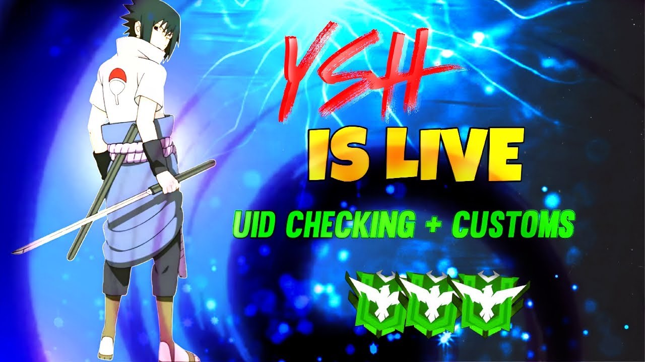 🔴[Live] Customs 😘 - Id Reaction + Guild test giveaway 🎁 #shortlive #freefirelive