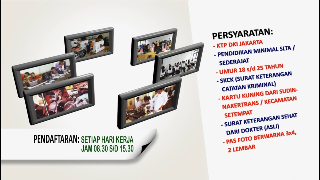 Pusat Pelatihan Kerja Daerah DKI Jakarta. (Iklan Layanan Masyarakat).