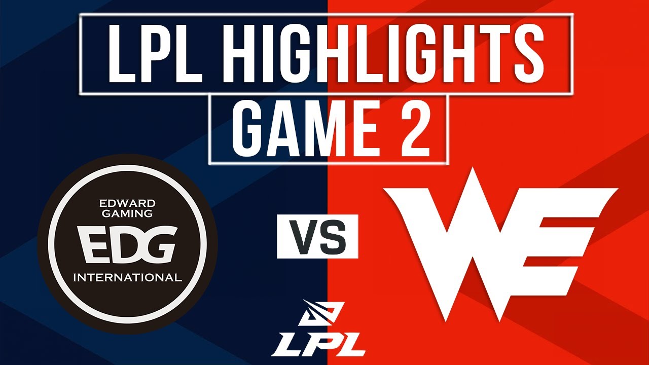 EDG vs WE Highlights Game 2 | LPL 2026 Split 1 | EDward Gaming vs Team WE