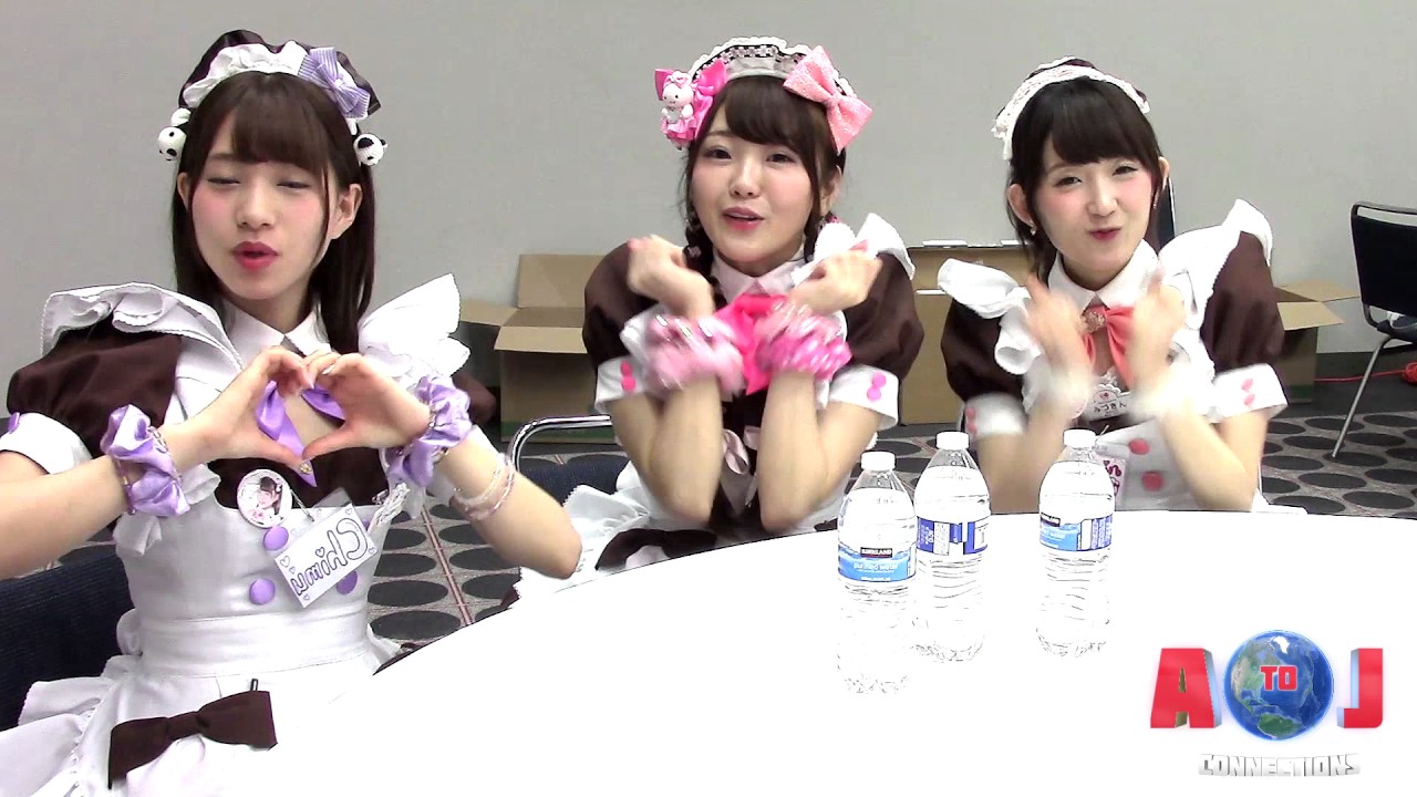 Interview with Hitomi, Chimu, and Mizukin of @home cafe (Anime Matsuri 2017)