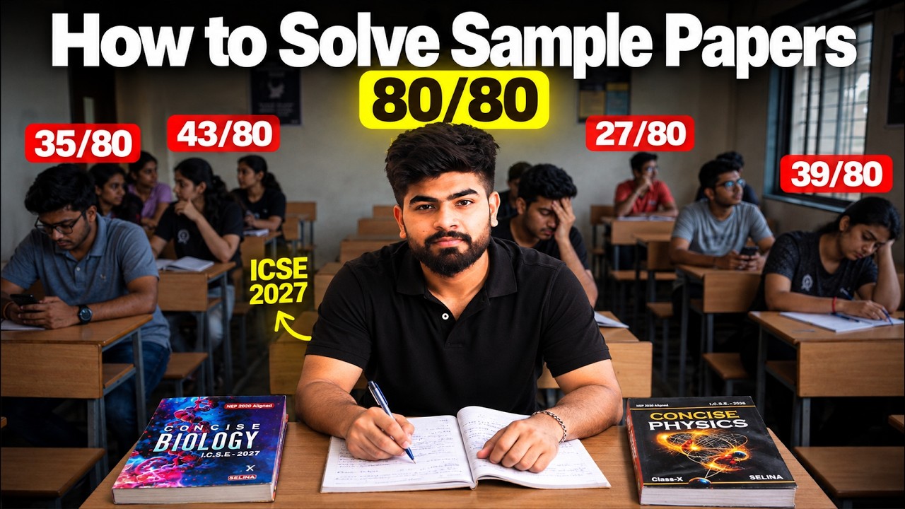 😳 How To Actually Solve ICSE 2027 Sample Papers | ICSE 10th | ICSE 2027