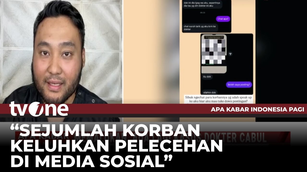drg. Mirza Sebut Banyak Terima Aduan dari Korban yang Keluhkan Pelecehan | AKIP tvOne