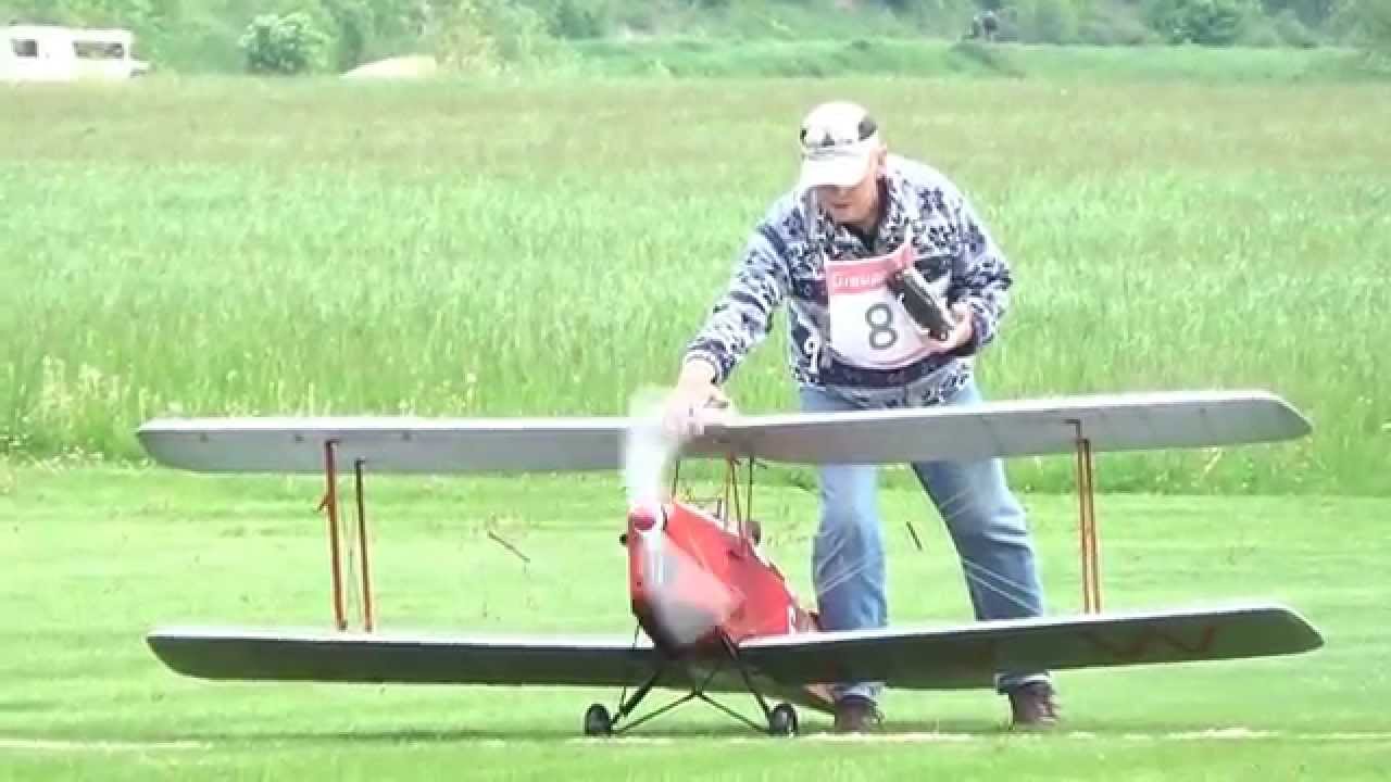 RIP Big Rc Tiger Moth DH 82 A last flight hard crash