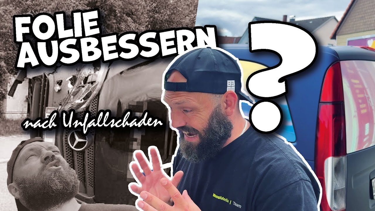 Einen Unfallschaden folieren - kann das gut gehen? Mit Avery Carwrap einen Teil am Auto ausbessern.