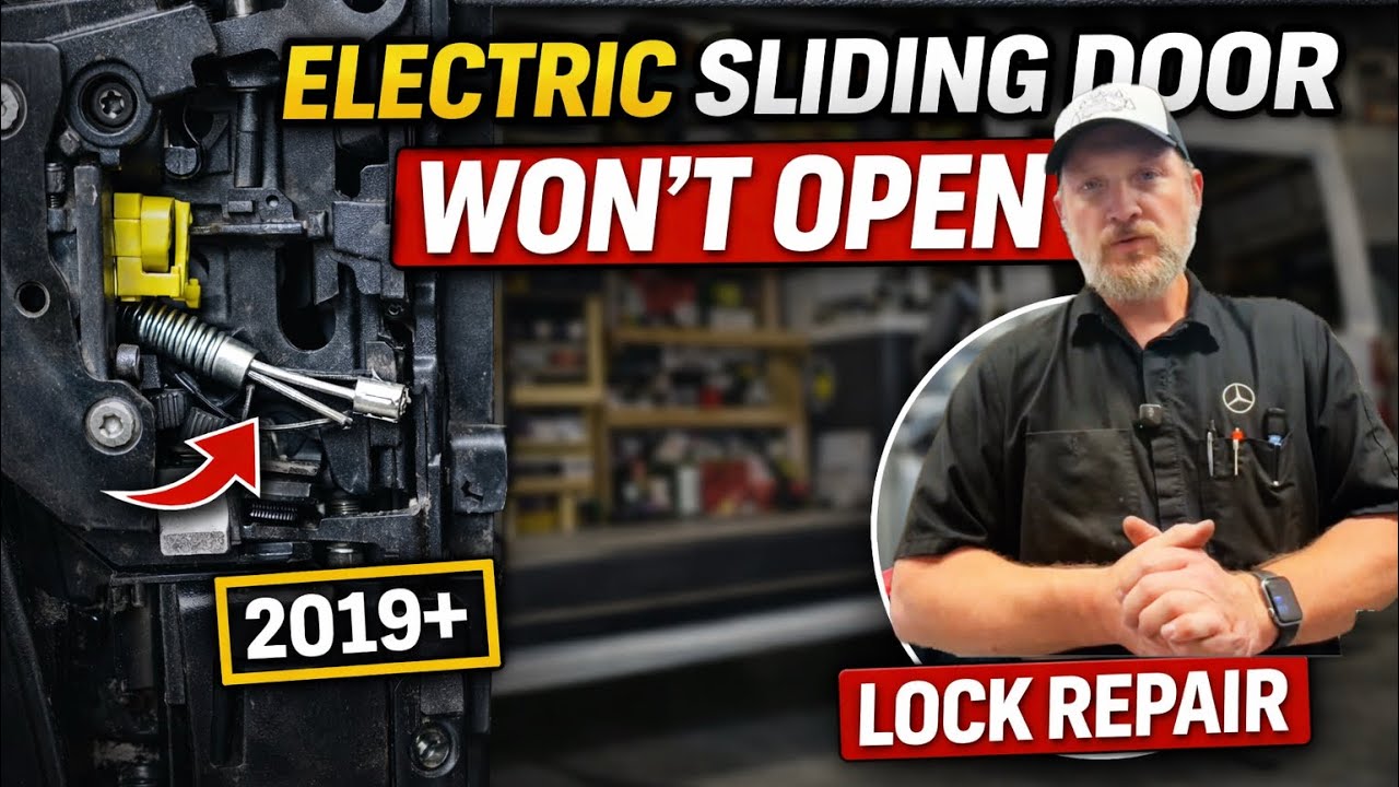 Sprinter Sliding Door Won’t Open? Lock Assembly Fix (2019+)