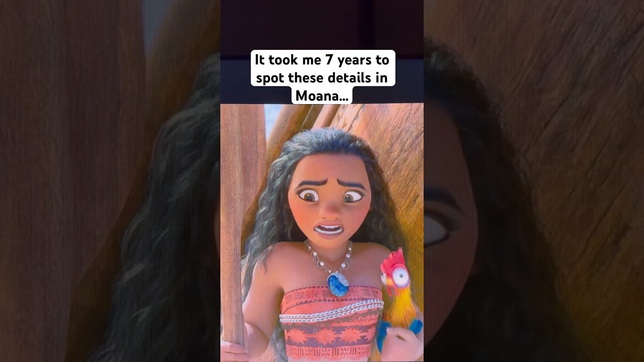 Did you notice these details?? 😱😱😱 #moana #disney #shorts