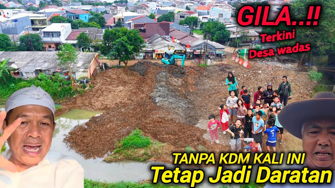 WOW AKHIRNYA EXCAVATOR MANG JAMAR HAMPIR SIAP KERUK KALI YANG JADI DARATAN DI KALI KALAPA WADAS