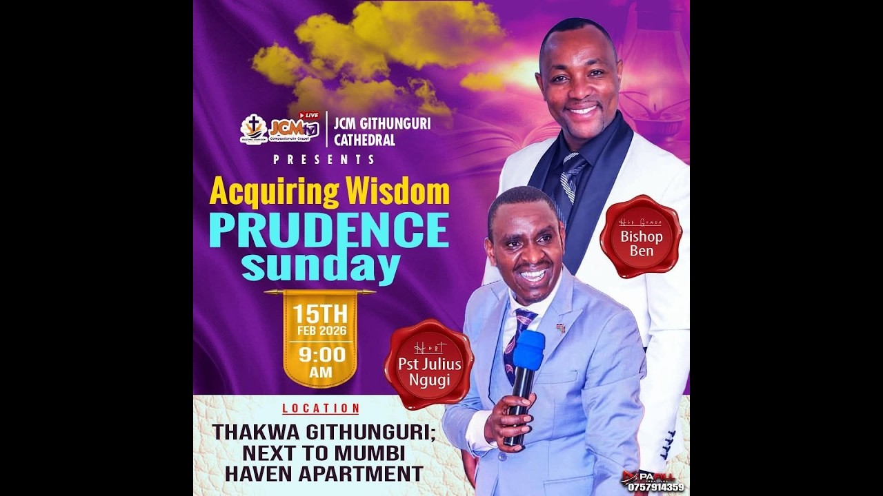 WELCOME TO:- || ACQUIRING WISDOM PRUDENCE SUNDAY ||