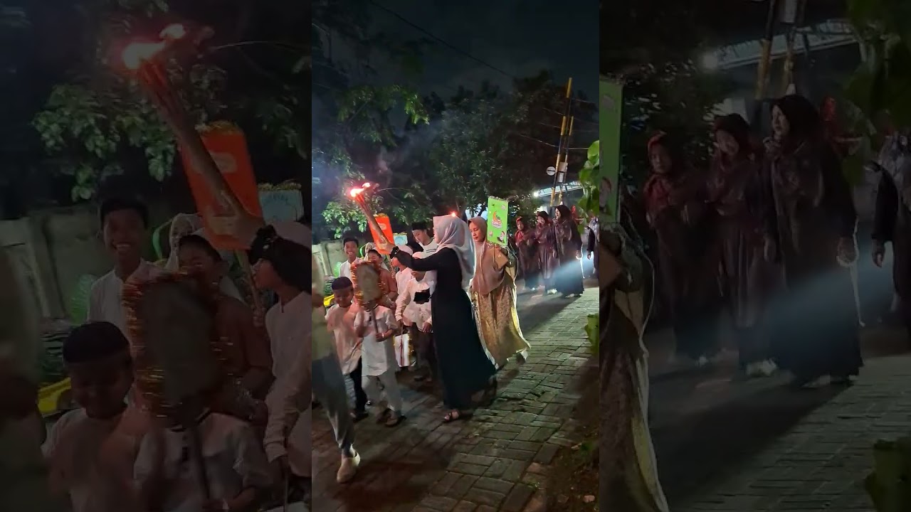 Meriahnya Pawai Obor, Menyambut Ramadhan 1447 H. Komplek Danamon Greenhill, RT 01 sd 11, RW. 10