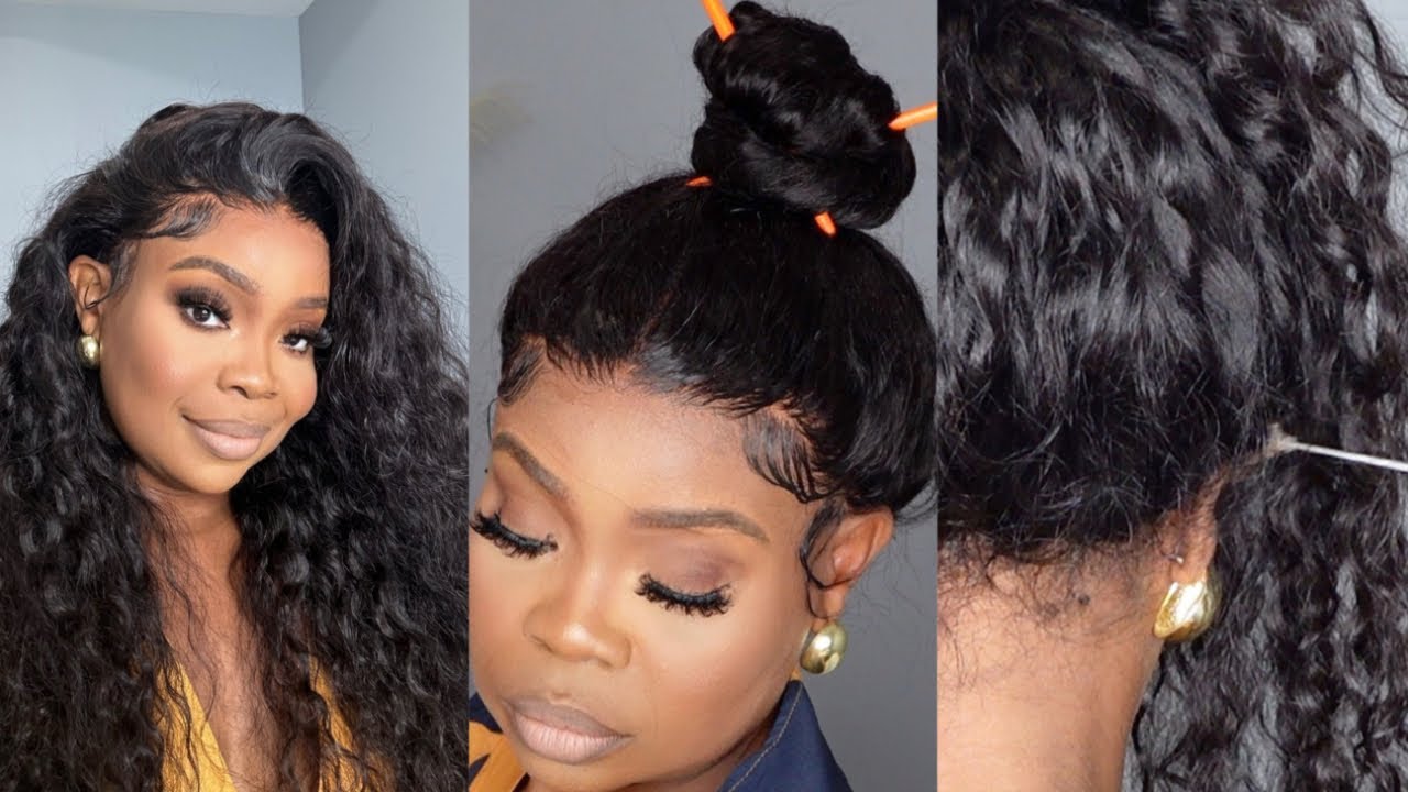 Water Wave 360 lace Wig with Hidden Strap Hermosa hair