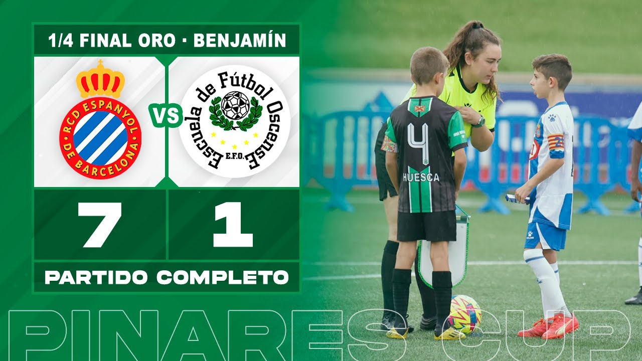 R.C.D. Espanyol 7-1 E.F. Oscense | Benjam&iacute;n | 1/4 FINAL | FASE ORO | PARTIDO COMPLETO