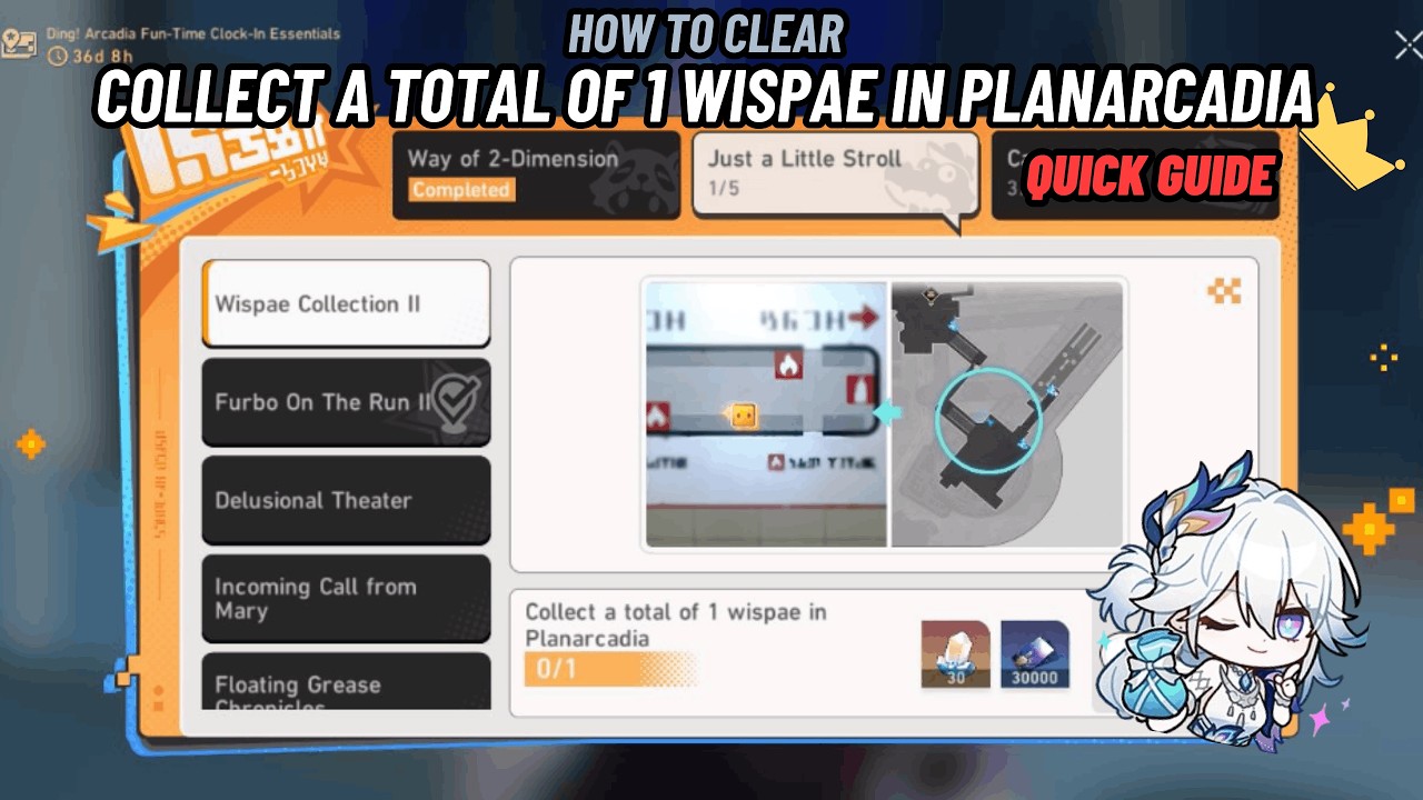 Collect a total of 1 wispae in Planarcadia | Quick Guide | Honkai: Star Rail 4.0 Planarcadia